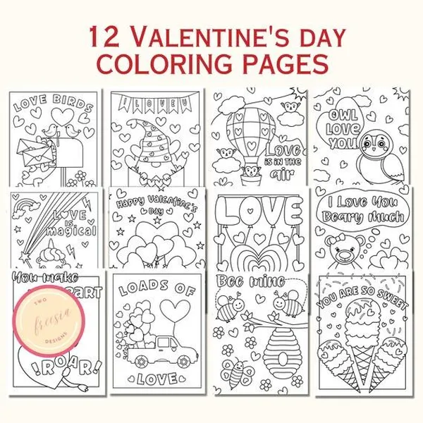 game valentine - Valentine's Day Coloring